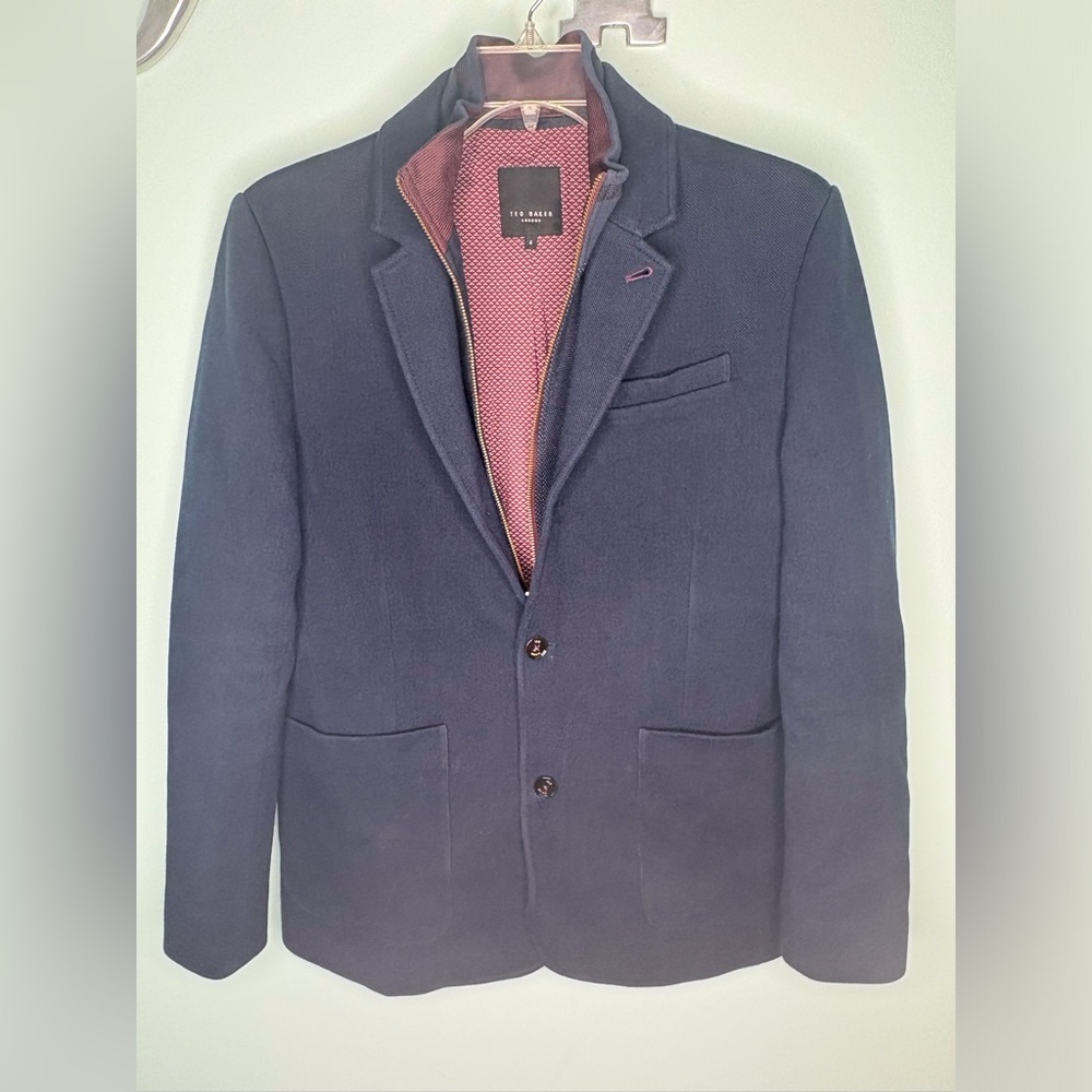 Ted Baker London Navy Blue Jacket Sz 4